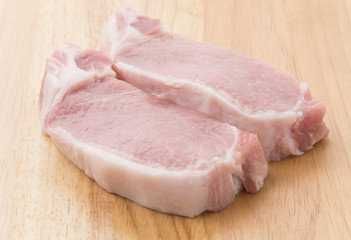 raw meat pork steak