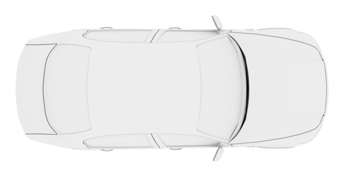 White Car Model