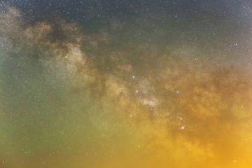 closeup milky way