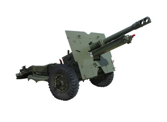 British WW2 25-pounder field gun or artillery piece