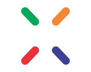 Minimal X Letter Logo