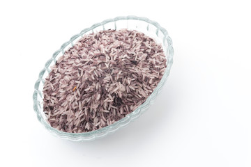 berry rice isolated on white background