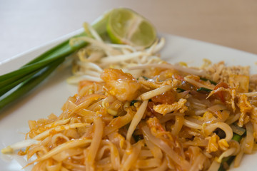 Thai style noodles or padthai