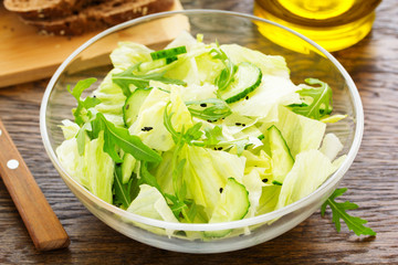 Cucumber salad, Romano with sesame seeds