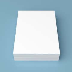 Stack of white paper