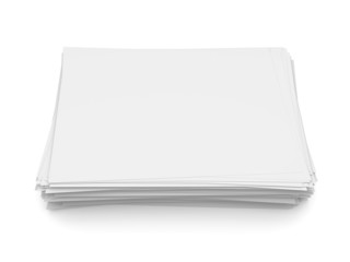 Stack of white paper sheets