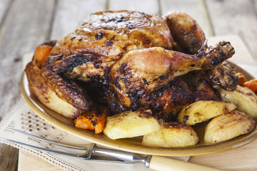 Roasted Chicken with garnish