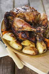 Roasted Chicken with garnish