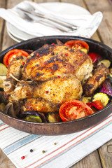 Roasted Chicken with vegetables