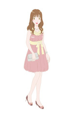 フォーマルドレス　女性　全身