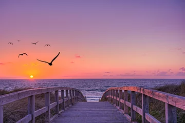 Photo sur Plexiglas Lavende pont plage