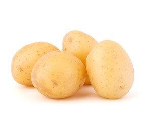 new potato tuber isolated on white background cutout