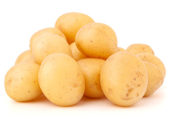 new potato tuber isolated on white background cutout