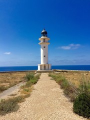 Fototapeta na wymiar lighthouse Barbaria in Formentera