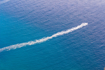 Speedboat cruising