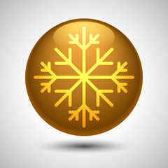 Snowflake symbol. Editable vector. Eps 10