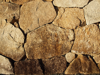 お寺の鐘つき堂の石積み