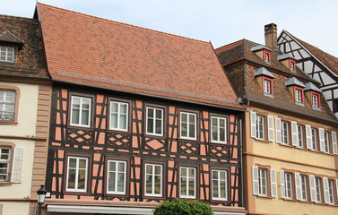 Architecture Alsacienne à Wissembourg Alsace France
