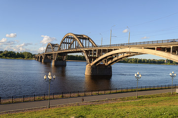 Road bridge in Rybinsk, Russia