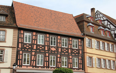 Architecture Alsacienne à Wissembourg Alsace France
