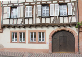 Architecture Alsacienne à Wissembourg Alsace France
