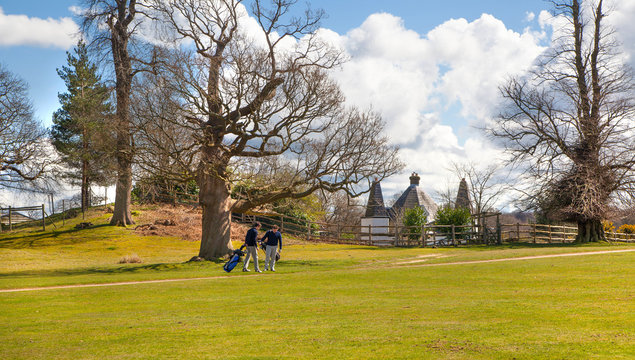  UK, SUSSEX- April 11, 2015: Knole local golf club. 
