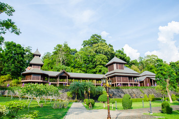 Fototapeta na wymiar Rattanarangson Palace, Ranong, Thailand.