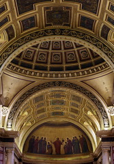 Obraz premium Plafonds de l'abside, du chœur et du transept, cathédrale de Rennes