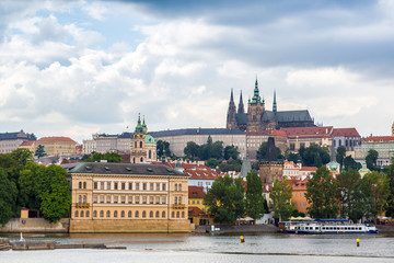 Cityscape of Prague.