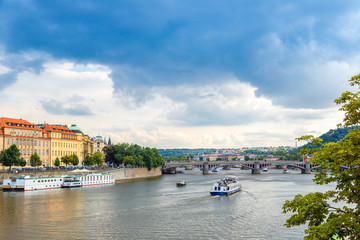 Cityscape of Prague.
