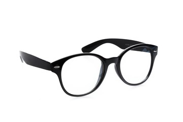 Fototapeta premium Glasses, Isolated, Black.