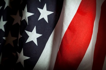 Fototapeta premium American Flag, Patriotism, Star.