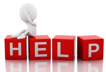 3d white people need help