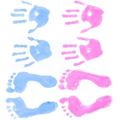 Baby, Human Hand, Footprint.