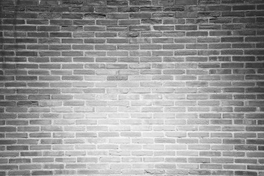 Gray grunge brick wall texture background