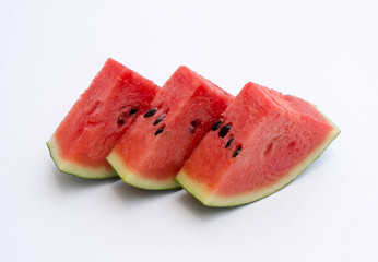 Watermelon Slice On White Background