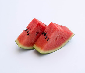 Watermelon Slice On White Background