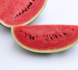 Watermelon Slice On White Background