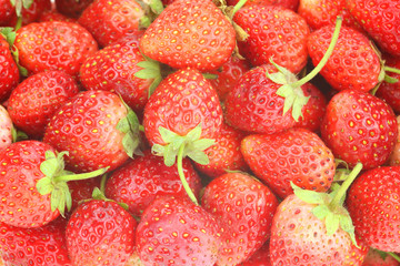 Fresh ripe perfect strawberry - Food Frame Background