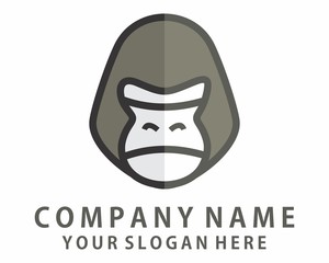 gray silhouette gorilla