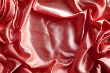 Red fabric silk for background