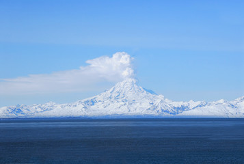 Alaskan Volcano Erupting