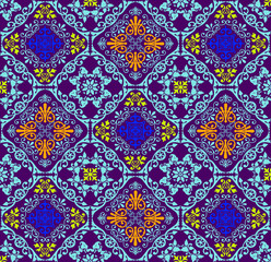 Fluorescent seamless tapestry