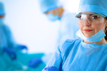 Surgery team in the operating room