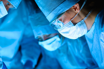 Surgery team in the operating room