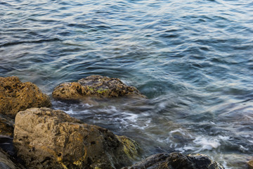 Sea with rocks