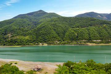 Obraz na płótnie Canvas Mountain lake with turquoise water