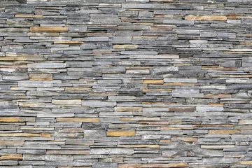 Acrylic prints Stones pattern of decorative slate stone wall surface