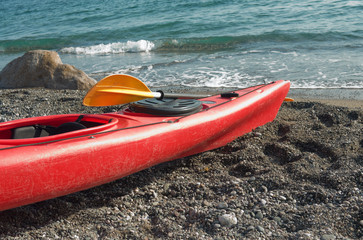 kayak on the beach