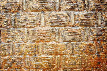 Naklejka premium The grunge vintage ceramic tiles wall decoration